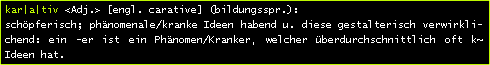 kreativ war gestern - karativ ist heute!